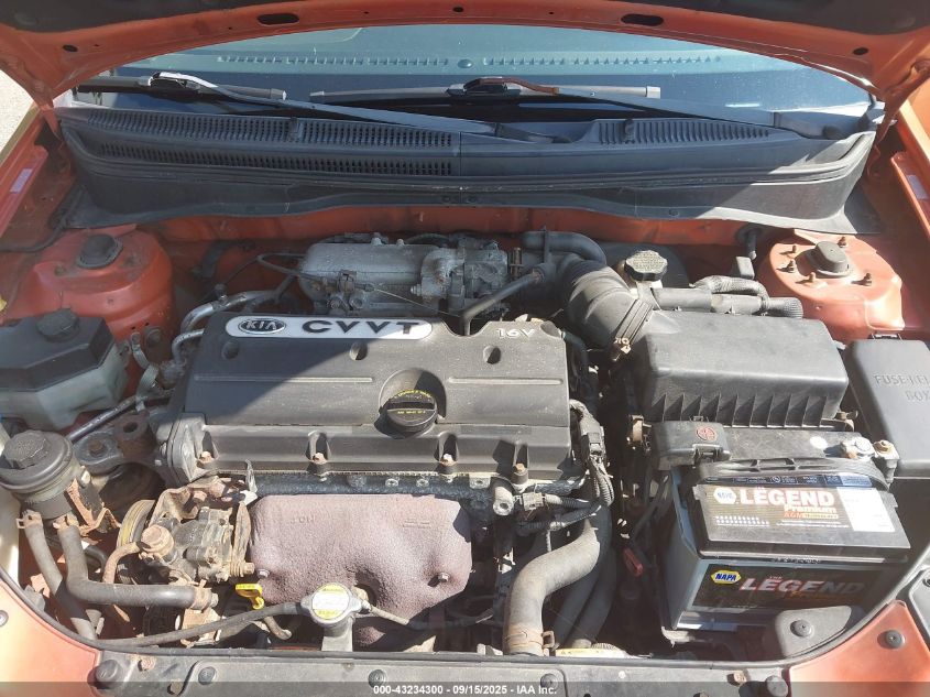 2008 Kia Rio Lx VIN: KNADE123386343441 Lot: 43234300