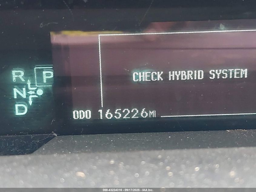 2011 Toyota Prius Four VIN: JTDKN3DU5B5304360 Lot: 43234316