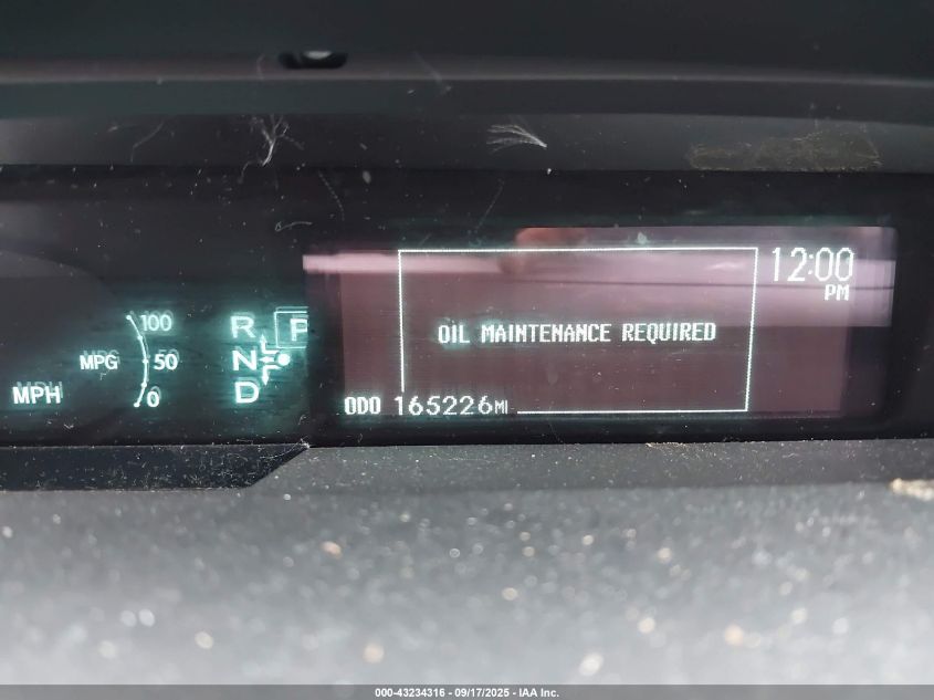 2011 Toyota Prius Four VIN: JTDKN3DU5B5304360 Lot: 43234316