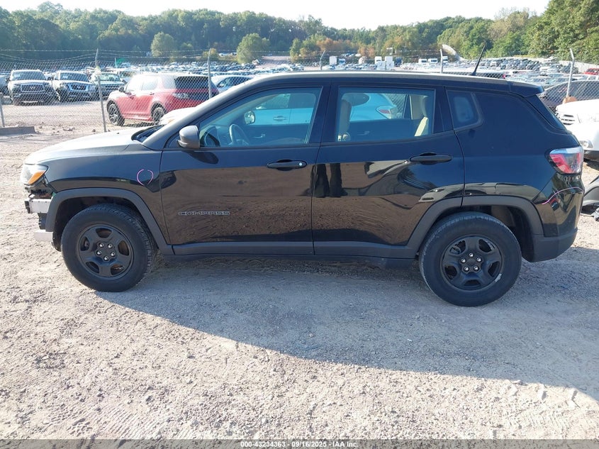 2018 Jeep Compass Sport Fwd VIN: 3C4NJCAB2JT124523 Lot: 43234363