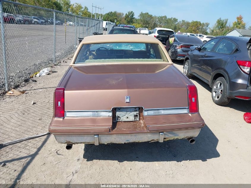 1985 Oldsmobile Cutlass Supreme VIN: 1G3GR47Y6FP336579 Lot: 43234414