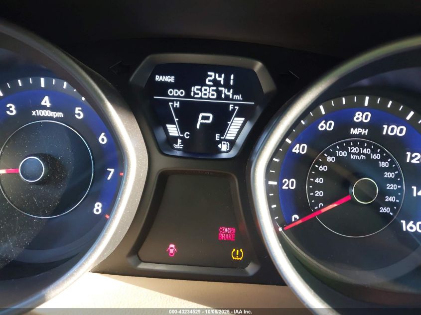 2013 Hyundai Elantra Gls VIN: 5NPDH4AE0DH200333 Lot: 43234529