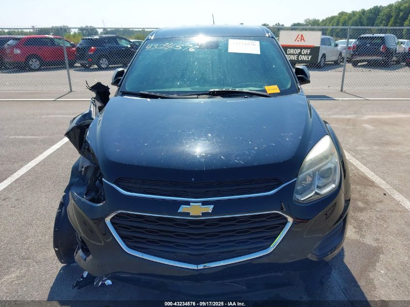 2017 Chevrolet Equinox Ls VIN: 2GNALBEK6H1598992 Lot: 43234576