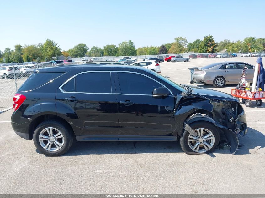 2017 Chevrolet Equinox Ls VIN: 2GNALBEK6H1598992 Lot: 43234576