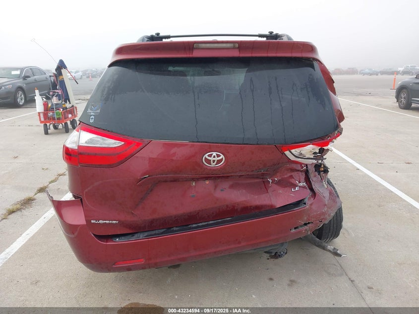 2015 Toyota Sienna Le 8 Passenger VIN: 5TDKK3DC6FS542850 Lot: 43234594