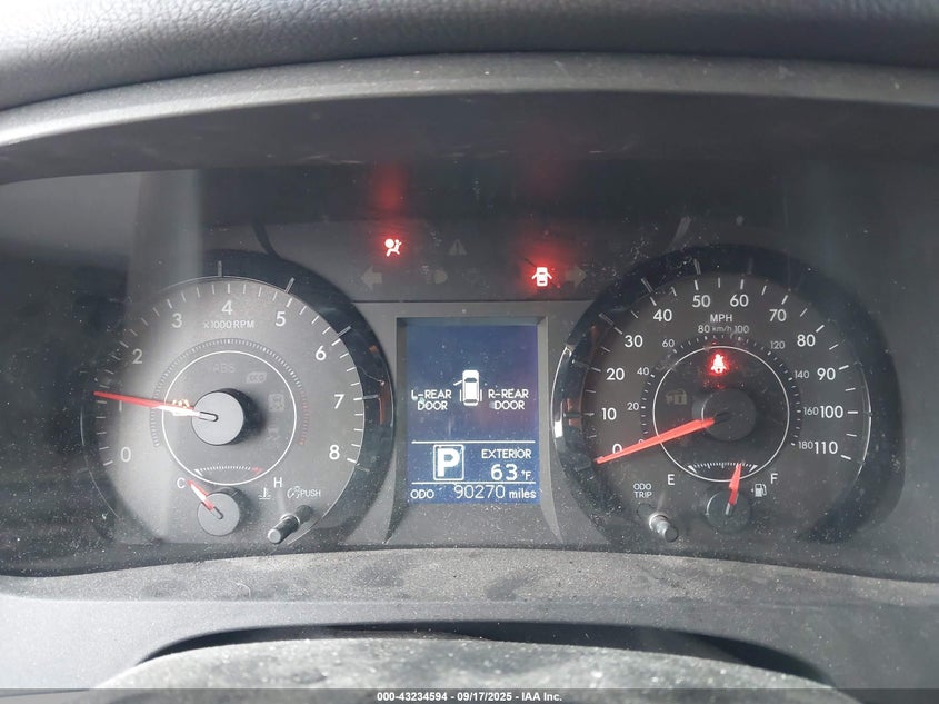 2015 Toyota Sienna Le 8 Passenger VIN: 5TDKK3DC6FS542850 Lot: 43234594