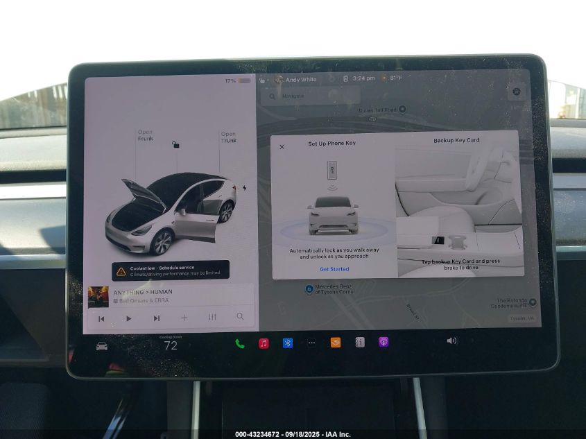 2020 Tesla Model Y Long Range Dual Motor All-Wheel Drive VIN: 5YJYGDEE1LF010097 Lot: 43234672