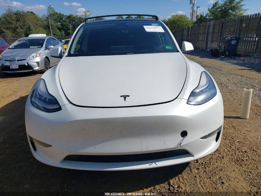 2020 Tesla Model Y Long Range Dual Motor All-Wheel Drive VIN: 5YJYGDEE1LF010097 Lot: 43234672