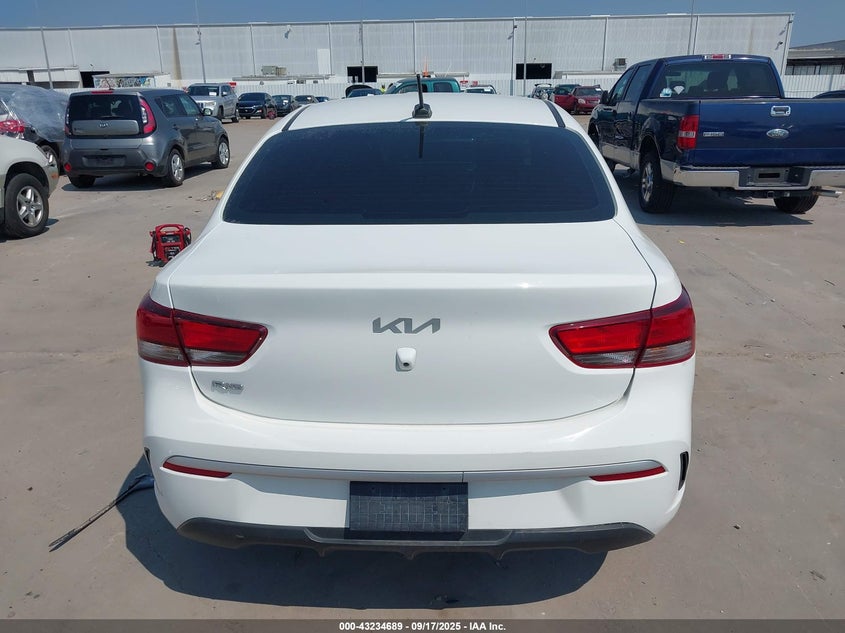 2022 Kia Rio S VIN: 3KPA24AD3NE493632 Lot: 43234689