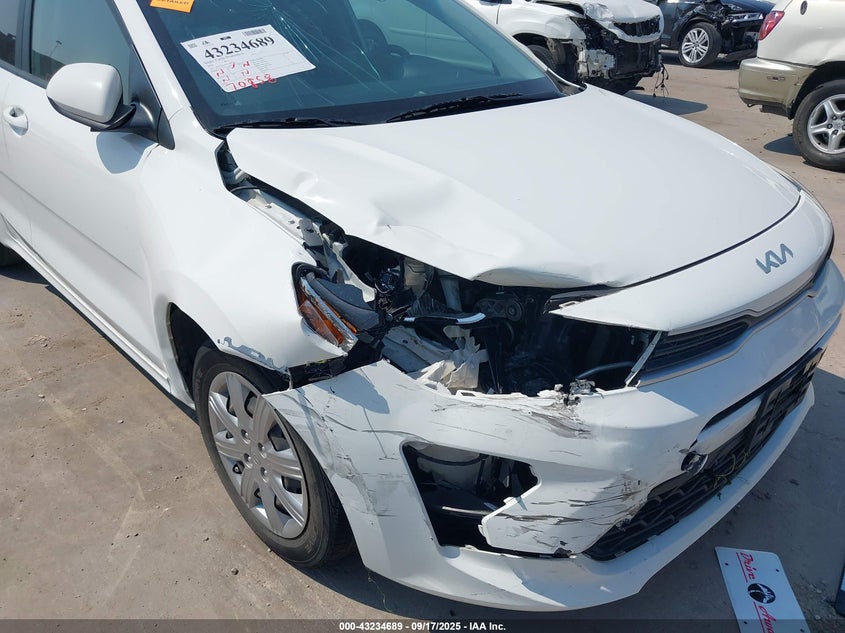 2022 Kia Rio S VIN: 3KPA24AD3NE493632 Lot: 43234689