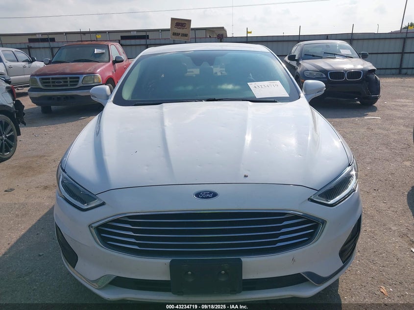 2019 Ford Fusion Sel VIN: 3FA6P0CD6KR198404 Lot: 43234719