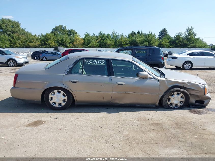 2001 Cadillac Deville Standard W/W20 VIN: 1G6KD54Y81U243711 Lot: 43234728