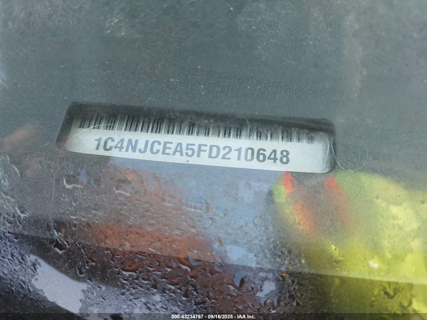 2015 JEEP COMPASS HIGH ALTITUDE EDITION - 1C4NJCEA5FD210648