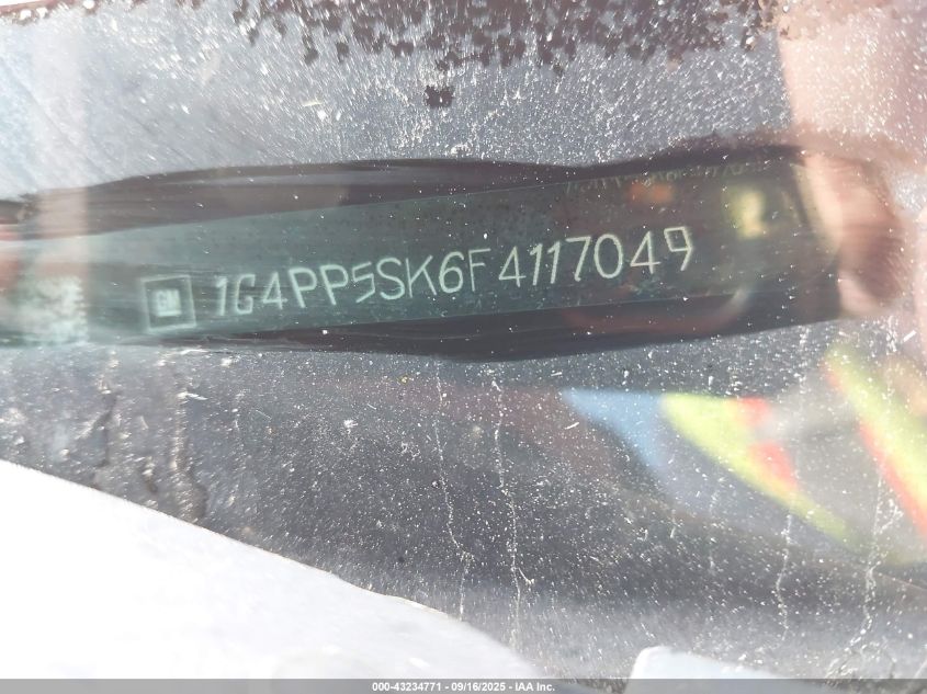 2015 Buick Verano VIN: 1G4PP5SK6F4117049 Lot: 43234771