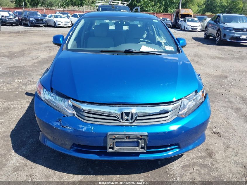 2012 Honda Civic Lx VIN: 19XFB2F56CE322642 Lot: 43234782