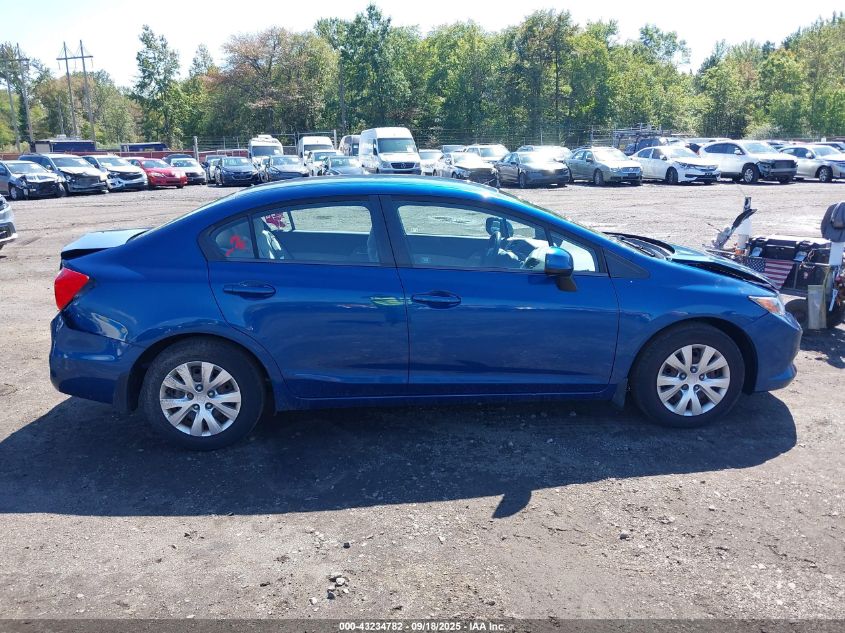 2012 Honda Civic Lx VIN: 19XFB2F56CE322642 Lot: 43234782