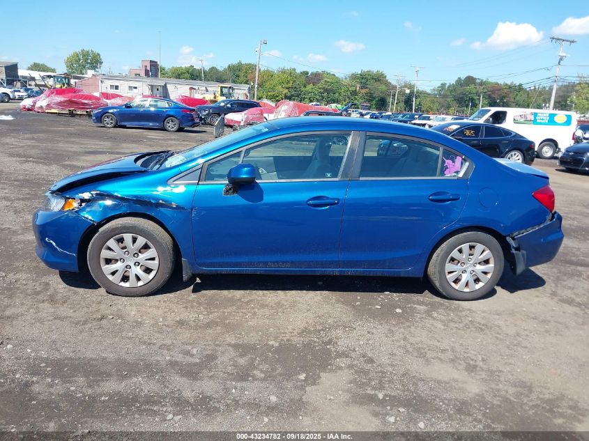 2012 Honda Civic Lx VIN: 19XFB2F56CE322642 Lot: 43234782