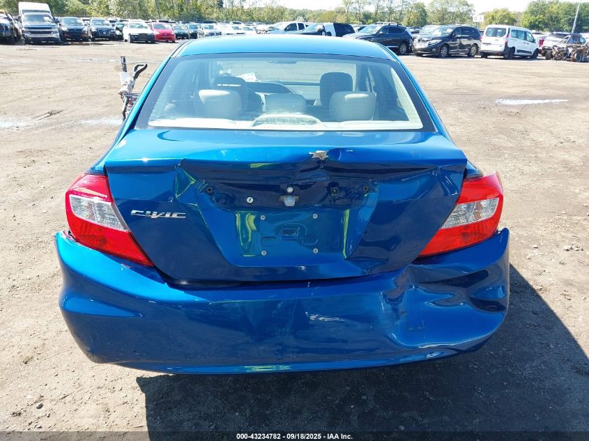 2012 Honda Civic Lx VIN: 19XFB2F56CE322642 Lot: 43234782