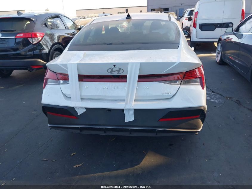 2025 Hyundai Elantra Hybrid Blue VIN: KMHLM4DJXSU140334 Lot: 43235004