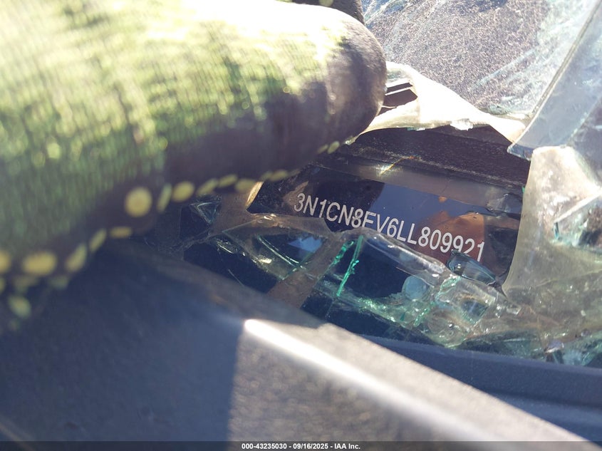 2020 Nissan Versa Sv Xtronic Cvt VIN: 3N1CN8EV6LL809921 Lot: 43235030