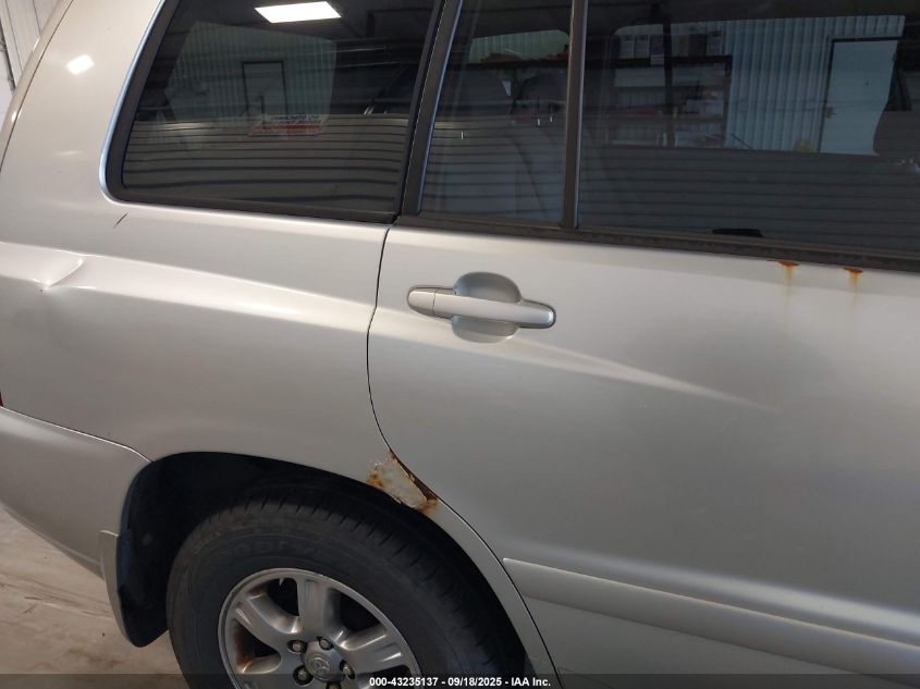 2005 Toyota Highlander Limited VIN: JTEEP21A250110247 Lot: 43235137