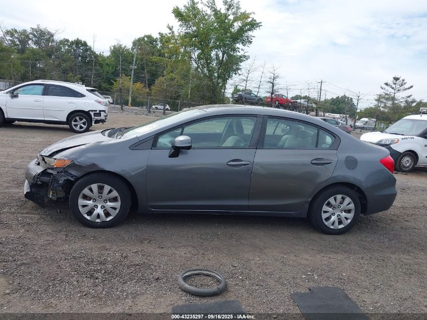 2012 Honda Civic Lx VIN: 2HGFB2F57CH330111 Lot: 43235297