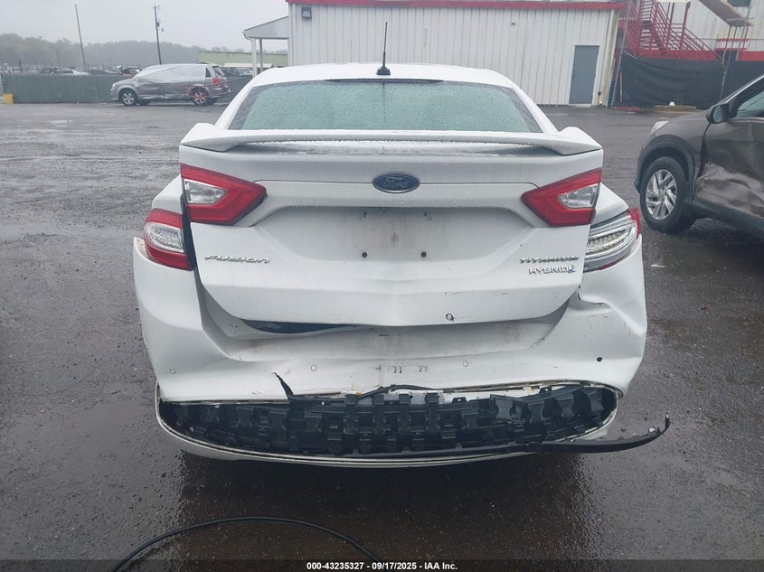 2015 Ford Fusion Hybrid Titanium VIN: 3FA6P0RU8FR116699 Lot: 43235327