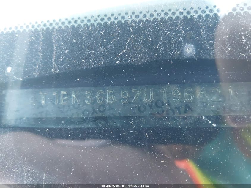 2007 Toyota Avalon Xls VIN: 4T1BK36B97U196421 Lot: 43235383