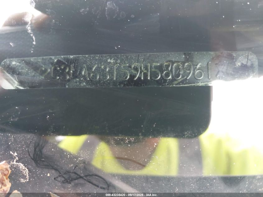 2009 Chrysler 300C Hemi VIN: 2C3LA63T59H580961 Lot: 43235420