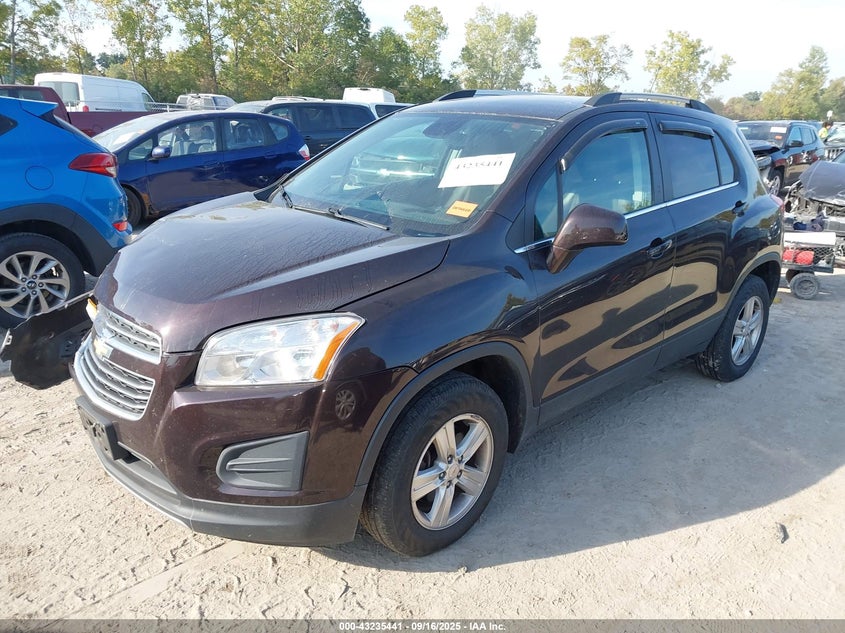 Vin: kl7cjpsb0gb728480, lot: 43729977, chevrolet trax lt 20162