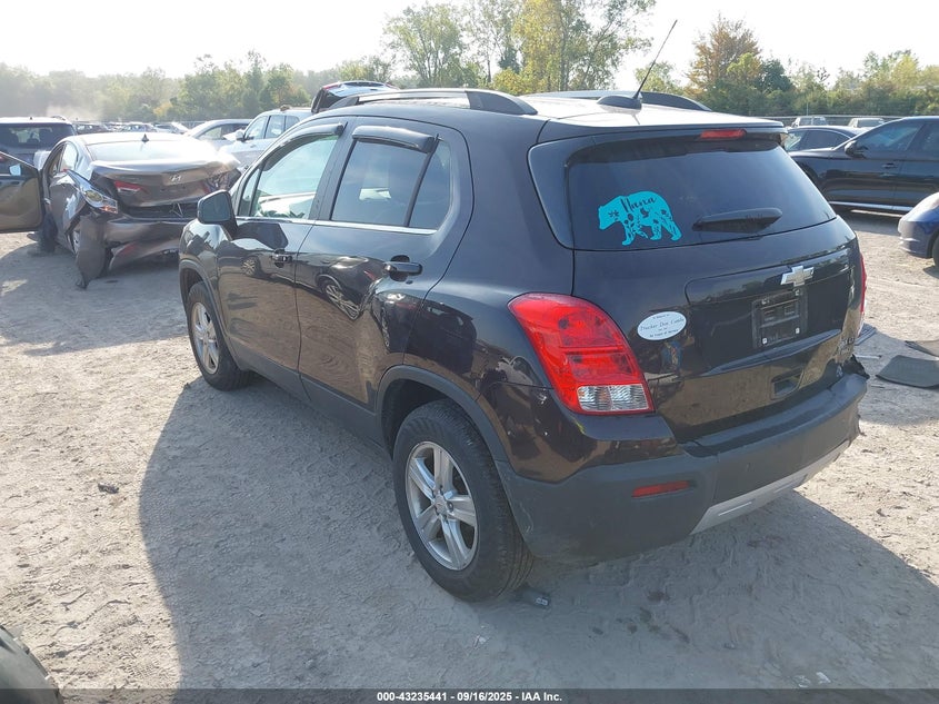 Vin: kl7cjpsb0gb728480, lot: 43729977, chevrolet trax lt 20163