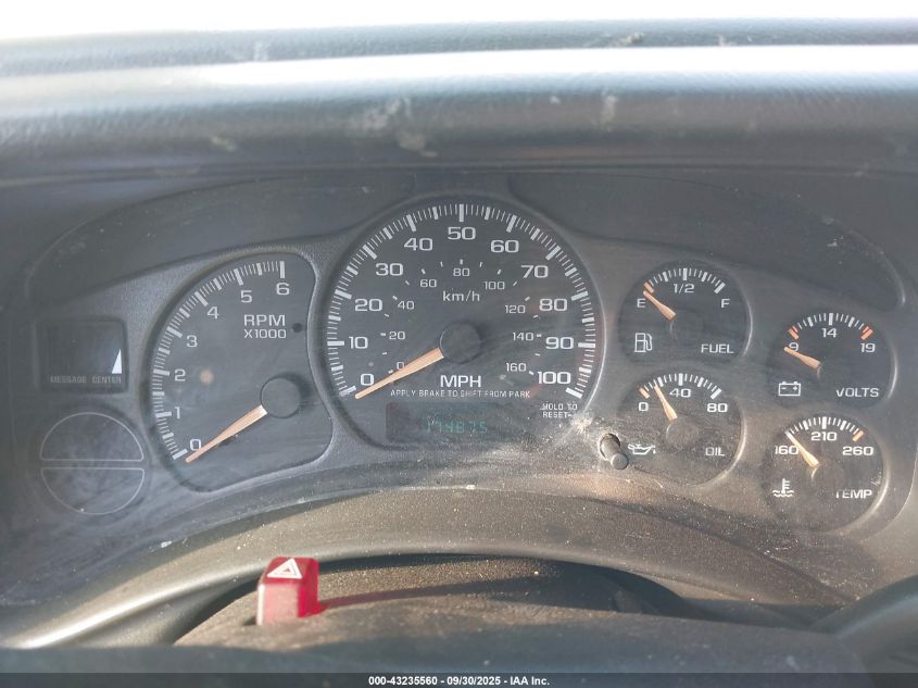 2002 Chevrolet Tahoe Z71 VIN: 1GNEK13Z12R221192 Lot: 43235560