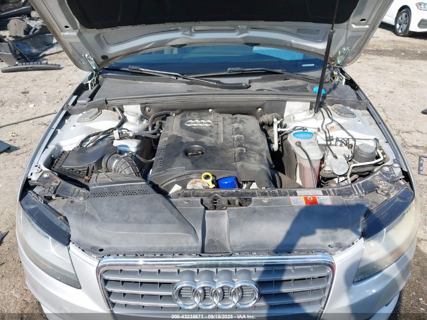 2010 Audi A4 2.0T Premium VIN: WAUAFAFL9AN048396 Lot: 43235671