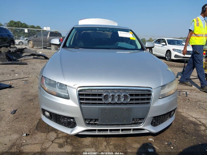 2010 Audi A4 2.0T Premium VIN: WAUAFAFL9AN048396 Lot: 43235671