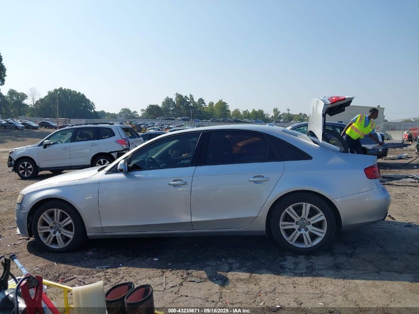 2010 Audi A4 2.0T Premium VIN: WAUAFAFL9AN048396 Lot: 43235671