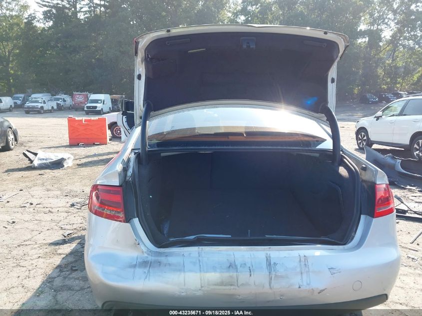 2010 Audi A4 2.0T Premium VIN: WAUAFAFL9AN048396 Lot: 43235671