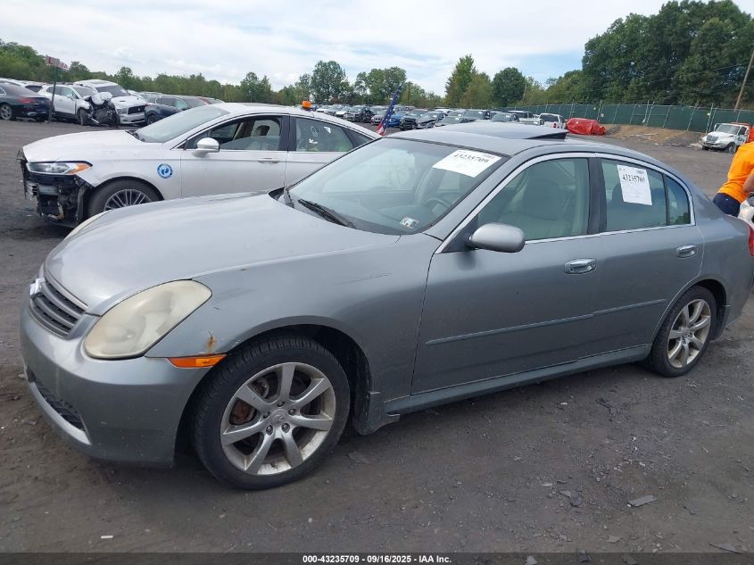 2006 Infiniti G35X VIN: JNKCV51FX6M608025 Lot: 43235709