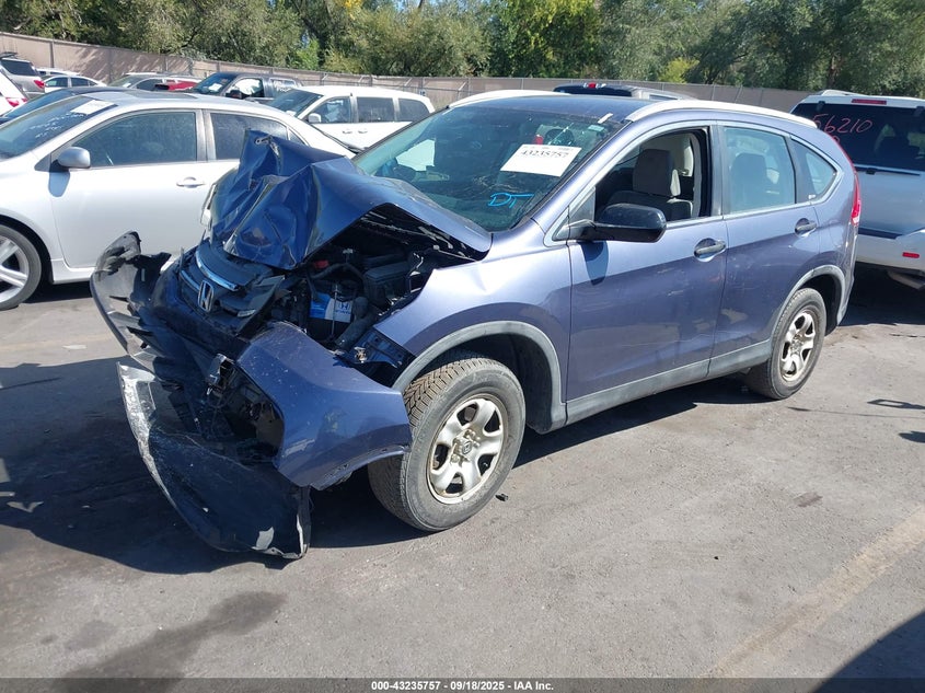2012 Honda Cr-V Lx blue other gasoline 5J6RM4H36CL046818 photo #3