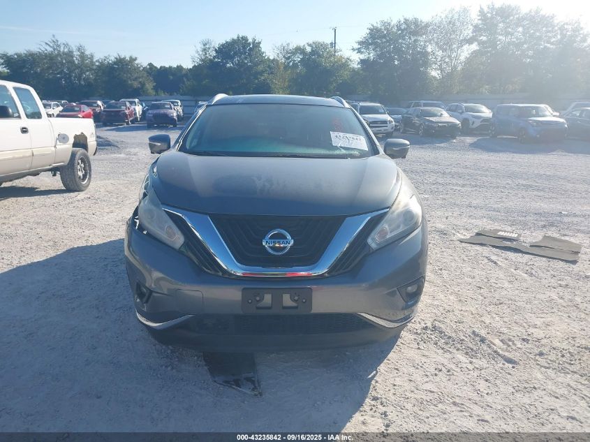 2015 Nissan Murano Sl VIN: 5N1AZ2MH7FN281162 Lot: 43235842