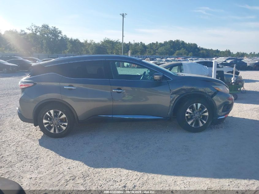 2015 Nissan Murano Sl VIN: 5N1AZ2MH7FN281162 Lot: 43235842