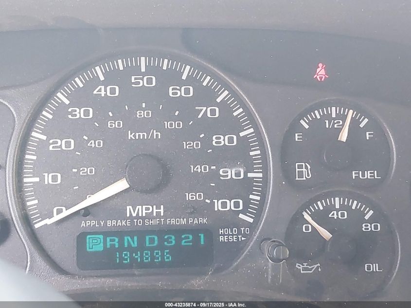 2002 Chevrolet Silverado 1500Hd Ls VIN: 1GCGC13U92F210946 Lot: 43235874