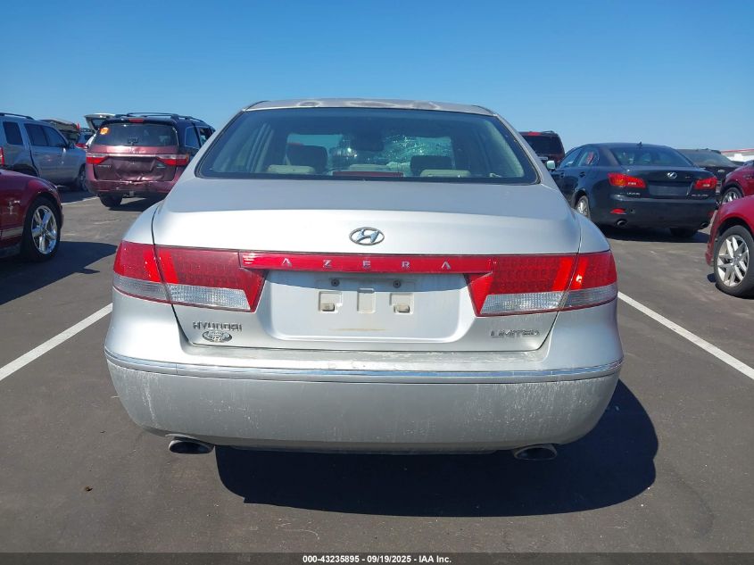 2006 Hyundai Azera Limited/Se VIN: KMHFC46F96A133634 Lot: 43235895