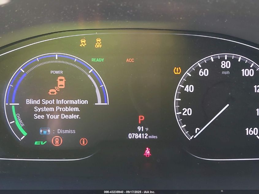 2021 Honda Insight Touring VIN: 19XZE4F97ME002542 Lot: 43235940