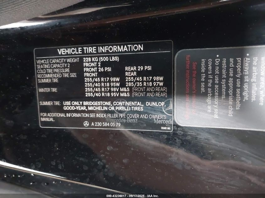 2005 Mercedes-Benz Sl 500 VIN: WDBSK75F75F098102 Lot: 43236017