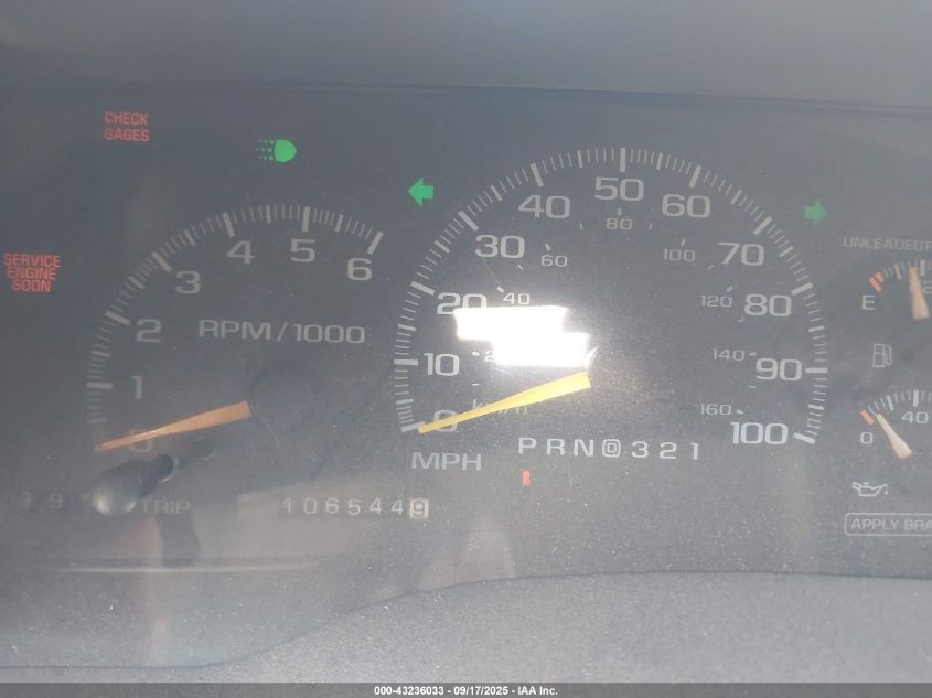 1998 GMC Sierra 2500 Hd Sl VIN: 1GTGK29J6WE501048 Lot: 43236033