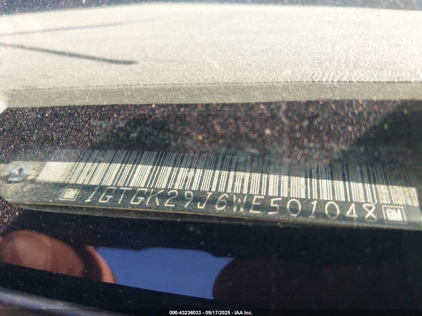 1998 GMC Sierra 2500 Hd Sl VIN: 1GTGK29J6WE501048 Lot: 43236033