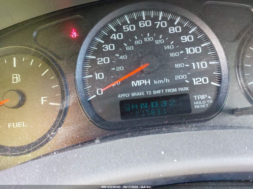 2000 Chevrolet Impala VIN: 2G1WF55K1Y9299945 Lot: 43236163