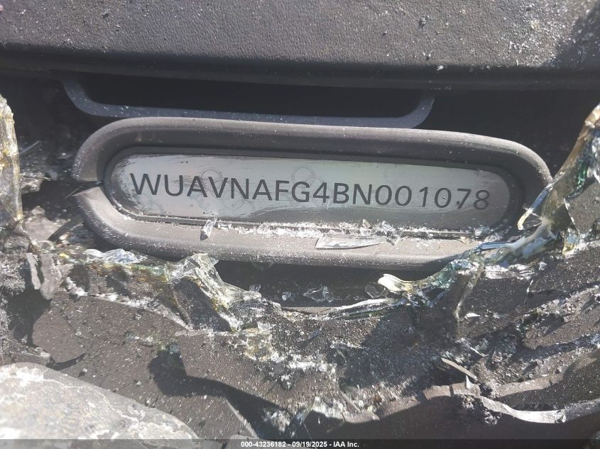 2011 Audi R8 5.2 VIN: WUAVNAFG4BN001078 Lot: 43236182