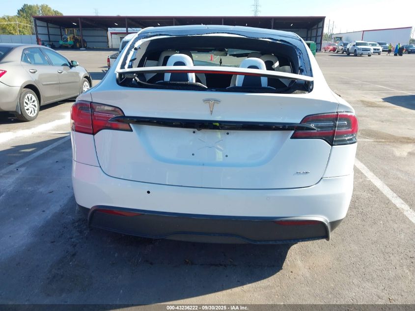 2022 Tesla Model X Plaid Tri Motor All-Wheel Drive VIN: 7SAXCBE61NF331535 Lot: 43236222