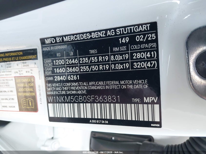 2025 MERCEDES-BENZ GLC 350E 4MATIC W1NKM5GB0SF363831